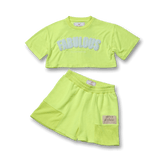 028 | Roll Sleeve Cropped T-shirt